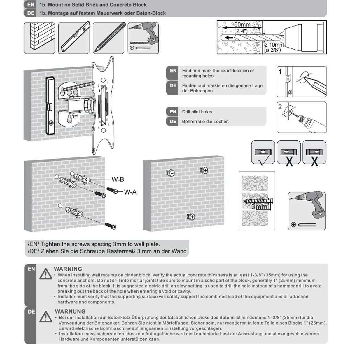 Monitortartó Állvány MacLean MC-501B 23" 42"